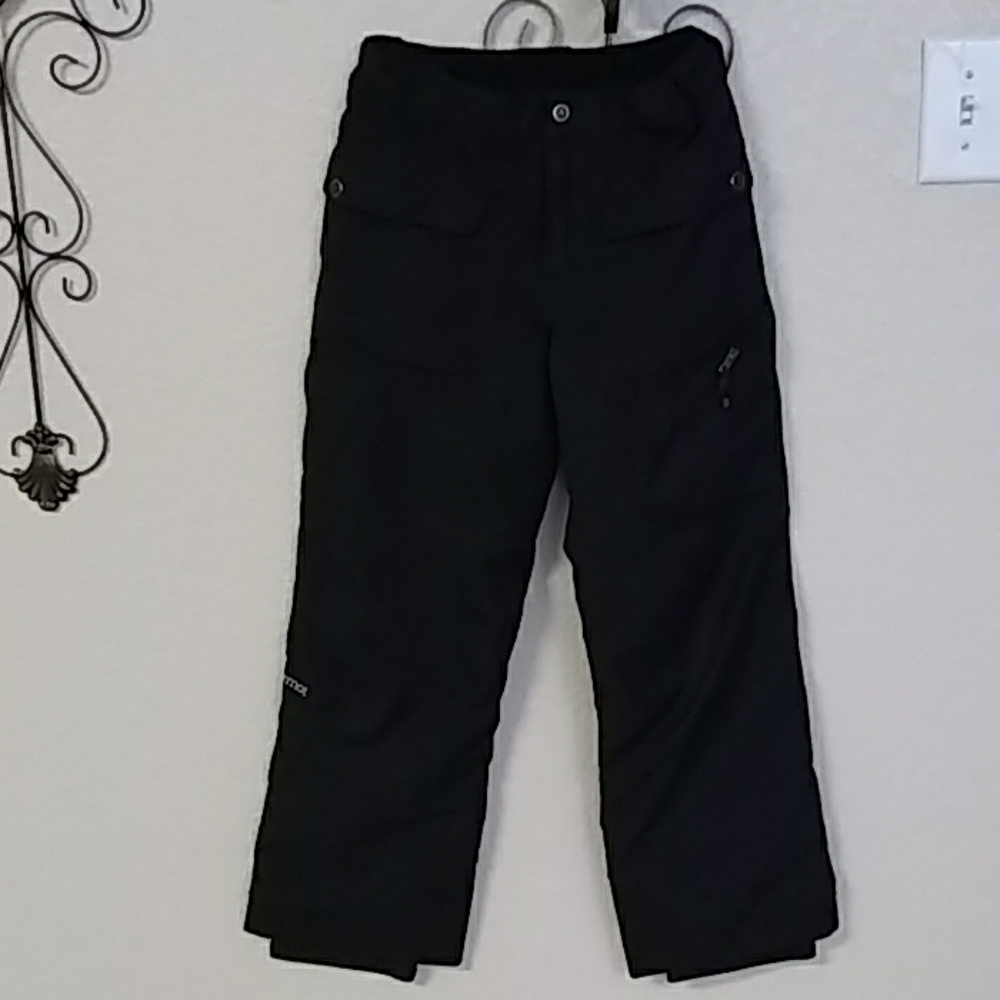 Marmot kids sz L snow ski pants black